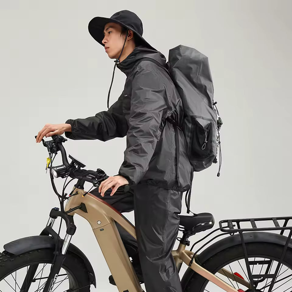 Lightweight Nylon Rain Suit Jacket and Pants