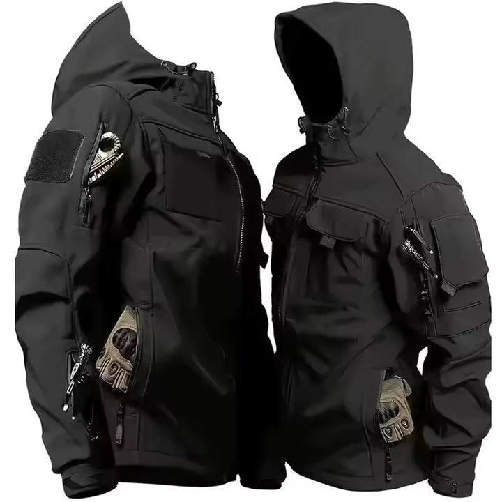 Men’s Winter Tactical Fleece Cargo Jacket