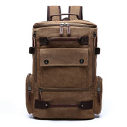 Men's Rectangular Shaped Canvas Backpack - Happy Health Star