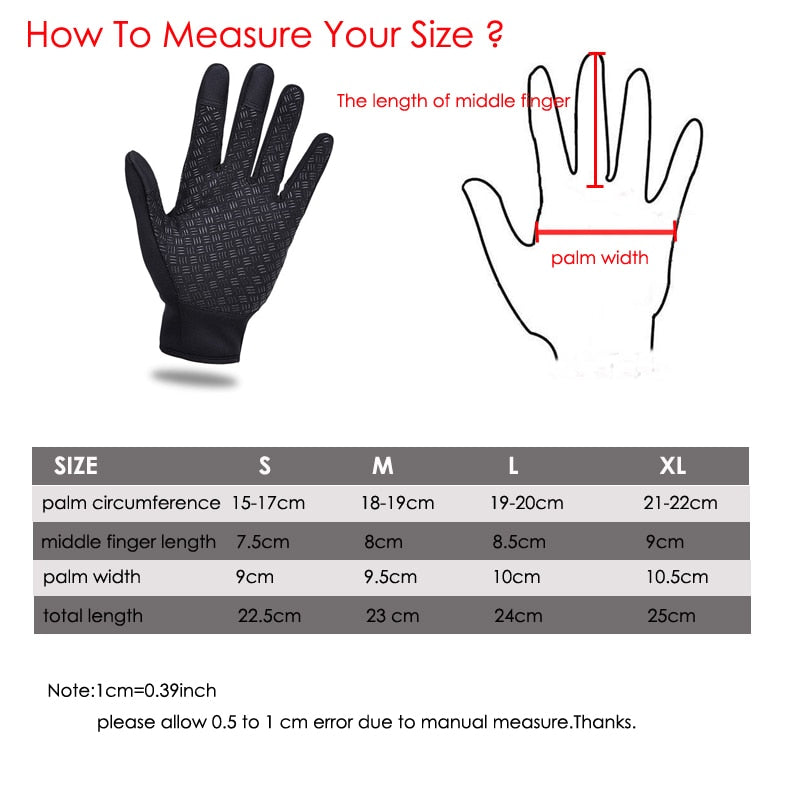 Anti-Slip Warm Touchscreen Cycling Gloves - Happy Health Star