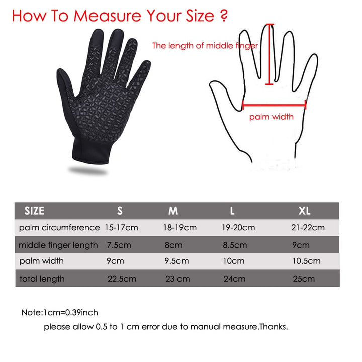 Anti-Slip Warm Touchscreen Cycling Gloves - Happy Health Star