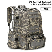 Men's 4 in 1 Tactical Style Multi-Pocket Backpack - Happy Health Star