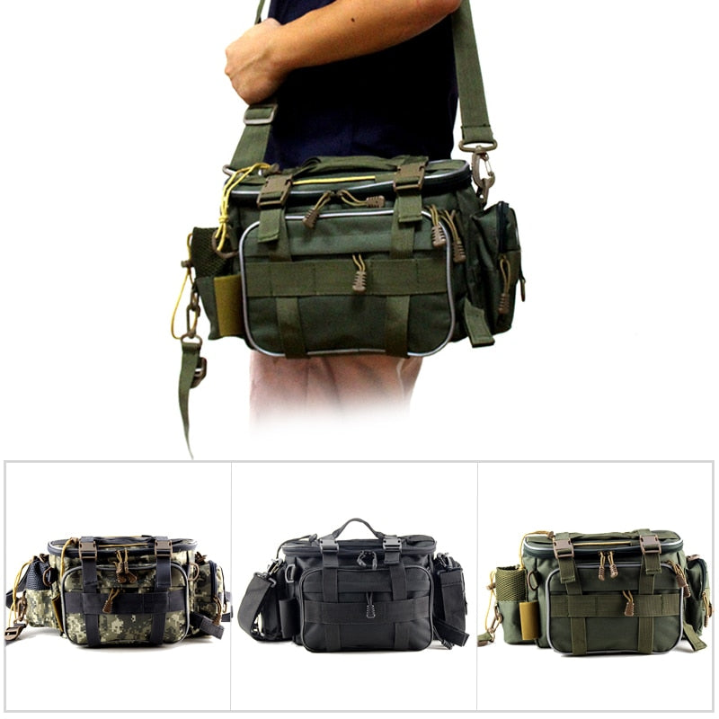 Multifunction Waterproof Fishing Shoulder Bag - Happy Health Star