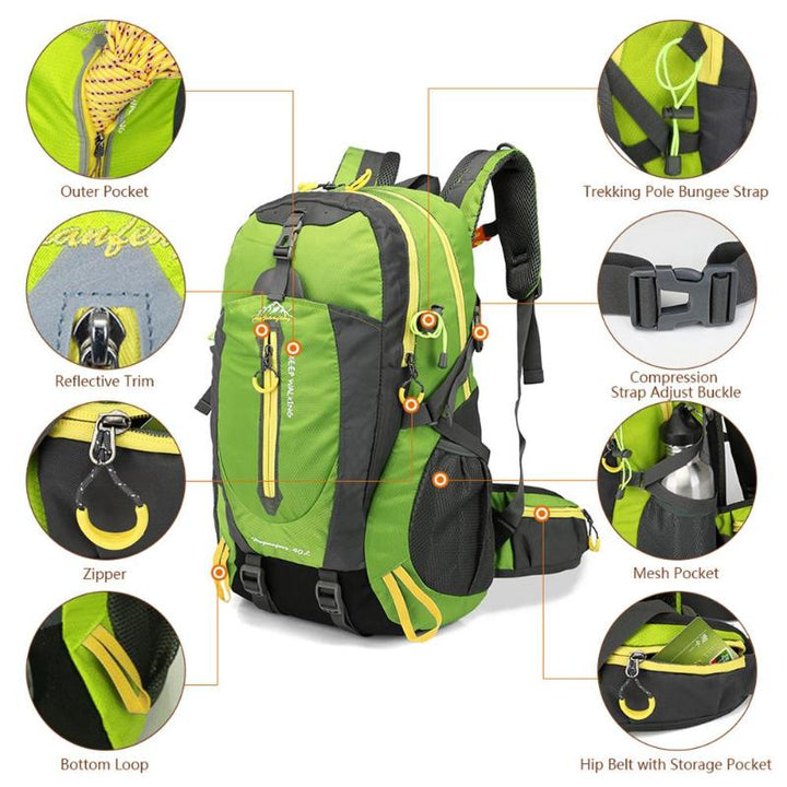 Waterproof Backpack for Hiking - Happy Health Star