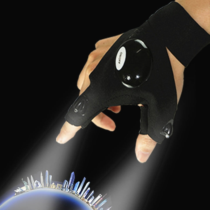 Fingerless LED Flashlight Torch Glove - Happy Health Star
