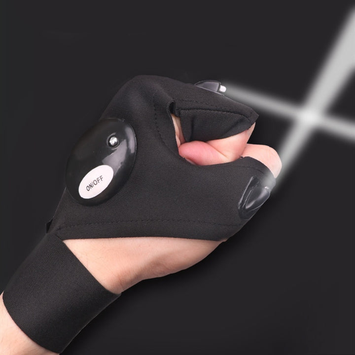 Fingerless LED Flashlight Torch Glove - Happy Health Star