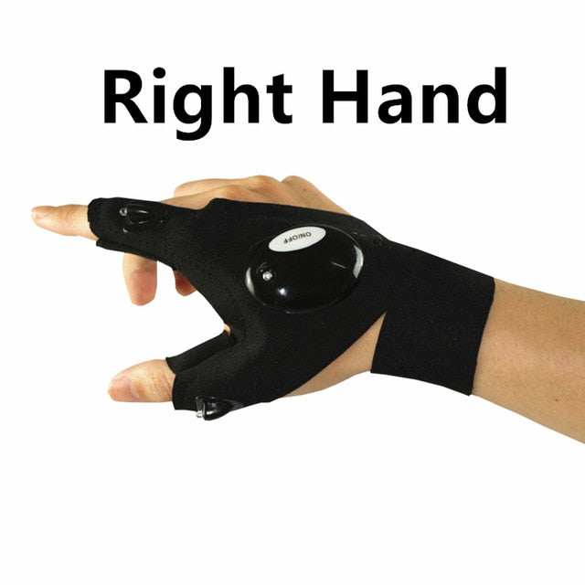 Fingerless LED Flashlight Torch Glove - Happy Health Star