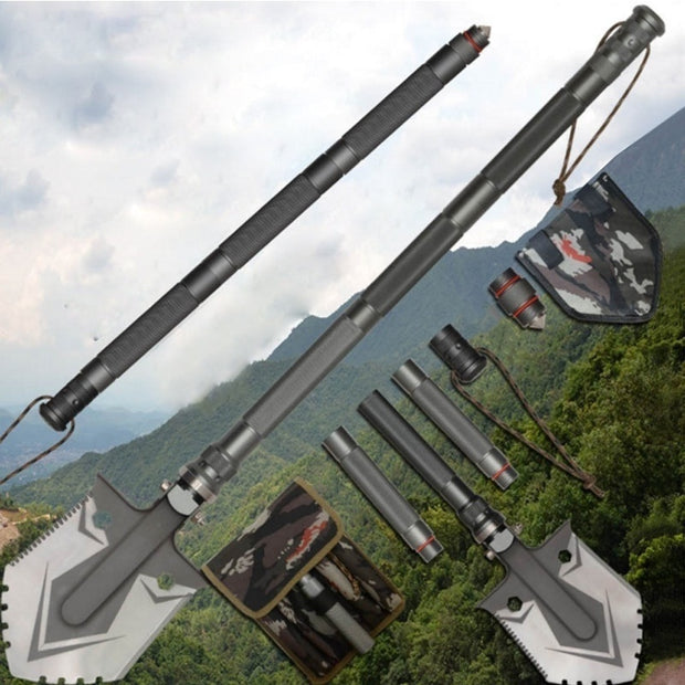 Military Folding Shovel Multi-function Survival Kit